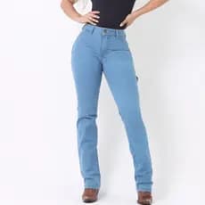 Calça FEMININA CARPINTEIRA COUNTRY Estilo Rodeio Moderna Elastano Lycra Montaria Texana