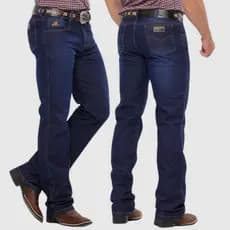 Calça Rodeio Tradicional Masculina CONTRY Montaria com Lycra e Jeans Grosso Texana Rodeio Pura Raça