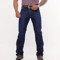 Calça Masculina Rodeio COUNTRY Tradicional Jeans Grosso Boiadeiro Montaria Jeans Grosso Com Elastano