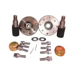 Par Cubo Multifuros Completos Vw 4x100 P/ Carretinha Reboque
