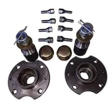 PAR DE CUBO DE RODA COMPLETO FIAT PARA CARRETINHA REBOQUE