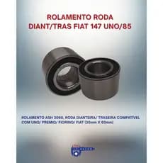 Kit com 2 Rolamento Roda  DIANT/TRAS Fiat 147 Uno/85