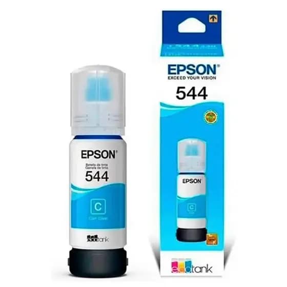 Refil Garrafa De Tinta Impressora Epson 544 Tinta Ciano original