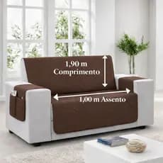 Capa De Sofá De 2 Lugares Pequeno Protetor Para Sofa COM PORTA OBJETOS LATERAL CAPA PROTETORA DE SOFÁ