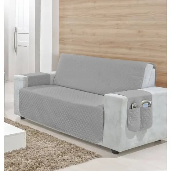 Capa De Sofa 3 Lugares Capa De Sofá Protetor Capa Para Sofa Com Porta Objetos