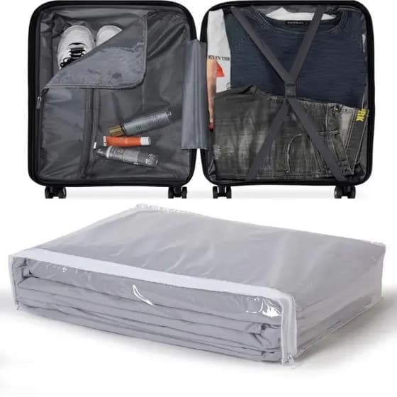 Kit 4 Pecas Bolsa Organizadoras Para Mala Roupas Bagagem Viagem
