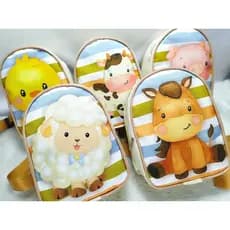 15 MOCHILAS PERSONALIZADAS LEMBRANCINHA ANIVERSARIO tema ANIMAIS FAZENDINHA
