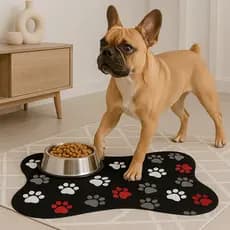 Tapete Para Comedouro PET 46x31–  Patinhas