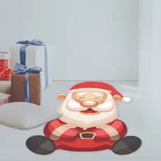 Tapete Redondo Natalino 88x88cm | Quarto, Sala, Decoração | Natal, Merry Christmas, Noel