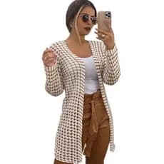 Cardigan Kimono Feminino Blusa De Frio Tricot Casaco Aberto