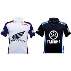 Kit Camisa Polo Moto Gp Honda Yamaha 2 Unidades Promoção