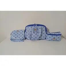 Kit maternidade 3 peças, bolsa grande, bolsa com trocador, nécessaire do bebê