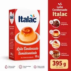 Kit-Caixa Com Leite Condensado 6% de gordura 395g Cada ITALAC