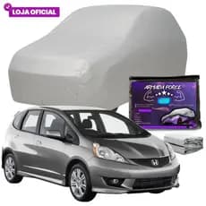 Capa Cobrir Carro Honda Fit ARMADA FORCE Forrada 100% Impermeável Protege Sol Chuva Poeira Anti-UV