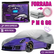 Capa Para Cobrir Carro Automotiva Armada Force Forrada 100% Impermeável Protege Sol Chuva Poeira UV