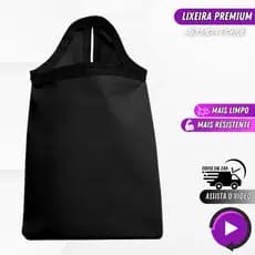 Lixeira Carro Couro Impermeável Resistente Porta Lixo Automotivo Premium Compacto Fácil Limpeza