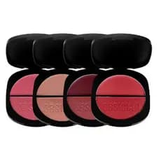 Blush Duo Obsidian Gemini Ruby Rose – Textura Cremosa + Compacta