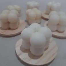 Vela Mini Bubble Aromática Decoração Bamboo Broto Likare 40g