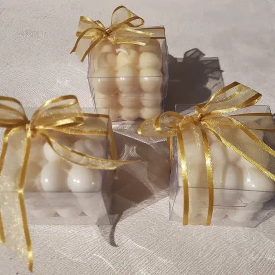 Vela Bubble Média Decoração Presente Sem Aroma Likare 130g