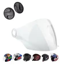 VISEIRA CAPACETE NEW LIBERTY TRHEE mais Botão reparo reposição New Liberty Three Elite Atomic