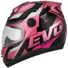 Capacete Para Moto Fechado Barato Evo G8 Varias cores Motoqueiro Masculino Feminino Pink