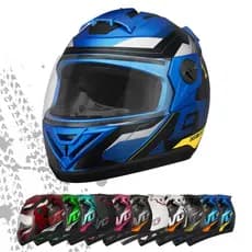 Capacete Para Moto Fechado Barato Evo G8 Varias cores Motoqueiro Promoção Azul Amarelo