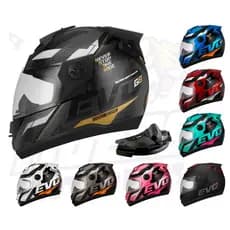 Capacete Para Moto Fechado Barato Evo G8 Varias cores Masculino Feminino Tamanho 56, 58 e 60 62