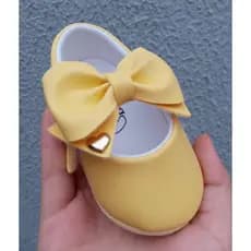 Sapatilha Amarela Uma Formosura Para Seu Bebe Linda E Delicada