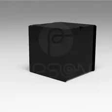 Urna Quadrada Preta - 30cm