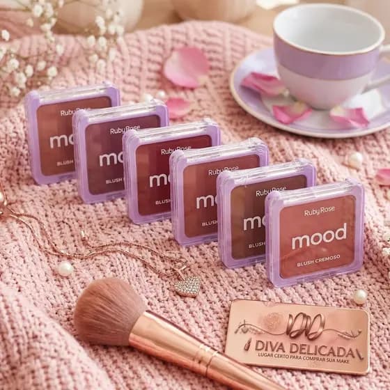 Blush Cremoso Mood By Ruby Rose 9,4g - Escolha Sua Cor