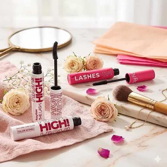 MASCARA PARA CÍLIOS VOLUME HIGH LASH OU DEFINIÇÃO LASH UP - RUBY ROSE