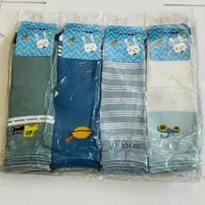 Kit 3-12 pares de meias esportivas casuais para meninos  de 2 a 10 anos, algodão