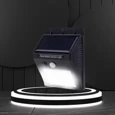 Luminaria Solar 20 Luz Led Com Sensor De Presença Automático_ohf