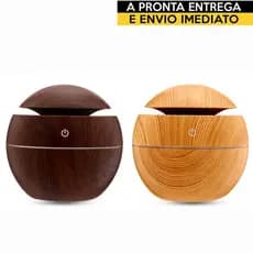 Climatizador de Ar Mini Umidificador Usb Aromatizador Difusor Ultrassônico De Ambiente Elétrico Luzes LED 130ml