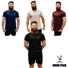 Kit 4 Camiseta Dry Fit Masculina Academia Treino Esporte Corrida