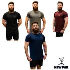 Kit 4 Camiseta Masculina Academia Treino Dry Fit Corrida