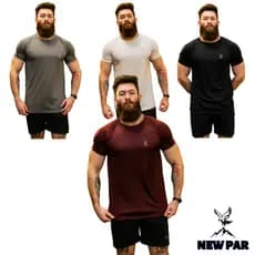 Kit 4 Camiseta Masculina Dry Fit Premium Treino Academia Esporte