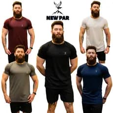 Kit 5 Camiseta Dry Fit Masculina Treino Academia Corrida Esporte