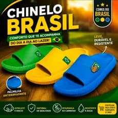 Chinelo Slide Torcedor Brasil Chinelo Antiderrapante Unissex  Leve Copa 2026 Brasil Capivara Macio Slide Nuvem Brasil