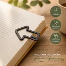 Marcador de Página Seta Minimalista | Marcador de Livro Premium para Estudos e Leitura