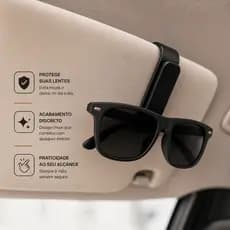 Suporte de Óculos Para Carro Porta Óculos Viseira Quebra-Sol Organizador Automotivo Universal