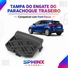 Tampa Reboque Guincho Ford Focus Hatch 2014 2015 Para-Choque Traseiro Capa Furo Hatch