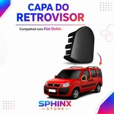 Tampa do espelho retrovisor da Fiat Doblo capa espelho retrovisor tampinha reposição carro