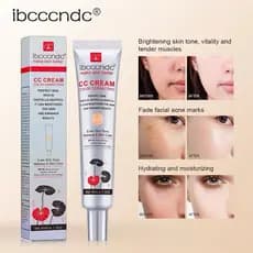 Base CC Cream Clareador Centella Asiática Anti Acne Manchas Maquiagem Hidratante Anti-Idade Uniformiza a Pele