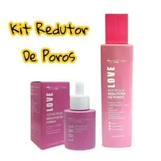 kit redutor de poros max love, sérum facial , água micelar, controle de oleosidade, skincare,hidratação facial, poros di