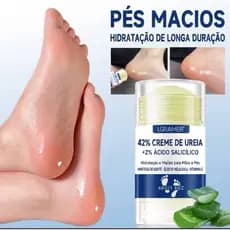 Creme de Ureia 42% + 2% Ácido Salicílico em Bastão 40g – Hidratação Profunda para Pés, Rachaduras e Calosidades