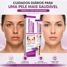 Clareador Facial Anti Manchas  Sardas  Creme com Niacinamida + Vitamina C  Uniformiza Tom da Pele