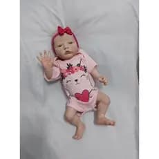 Bebê reborn barato menina siliconado