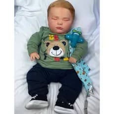Boneco Bebê Reborn em Vinil Siliconado – Super Fofo e Ideal para Presente