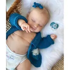 Bebê Reborn de 63 cm Corpo Inteiro em Vinil Siliconado | Linda e Realista!